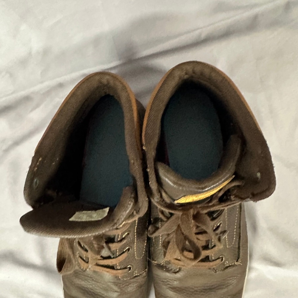Levis Mens Size 13 Brown High Top Sneakers Synthetic Leather Boots - Picture 4 of 16